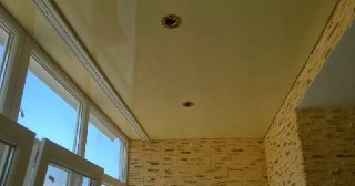 Натяжной потолок на балкон Курчатов, цена 6334 руб.
