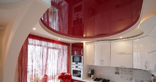 Натяжной потолок на кухню Курчатов, цена от 6439 руб.